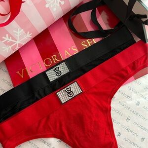 2 Pr BUNDLE❤️‍🔥 Victoria’s Secret 2 Pair Thong Bundle